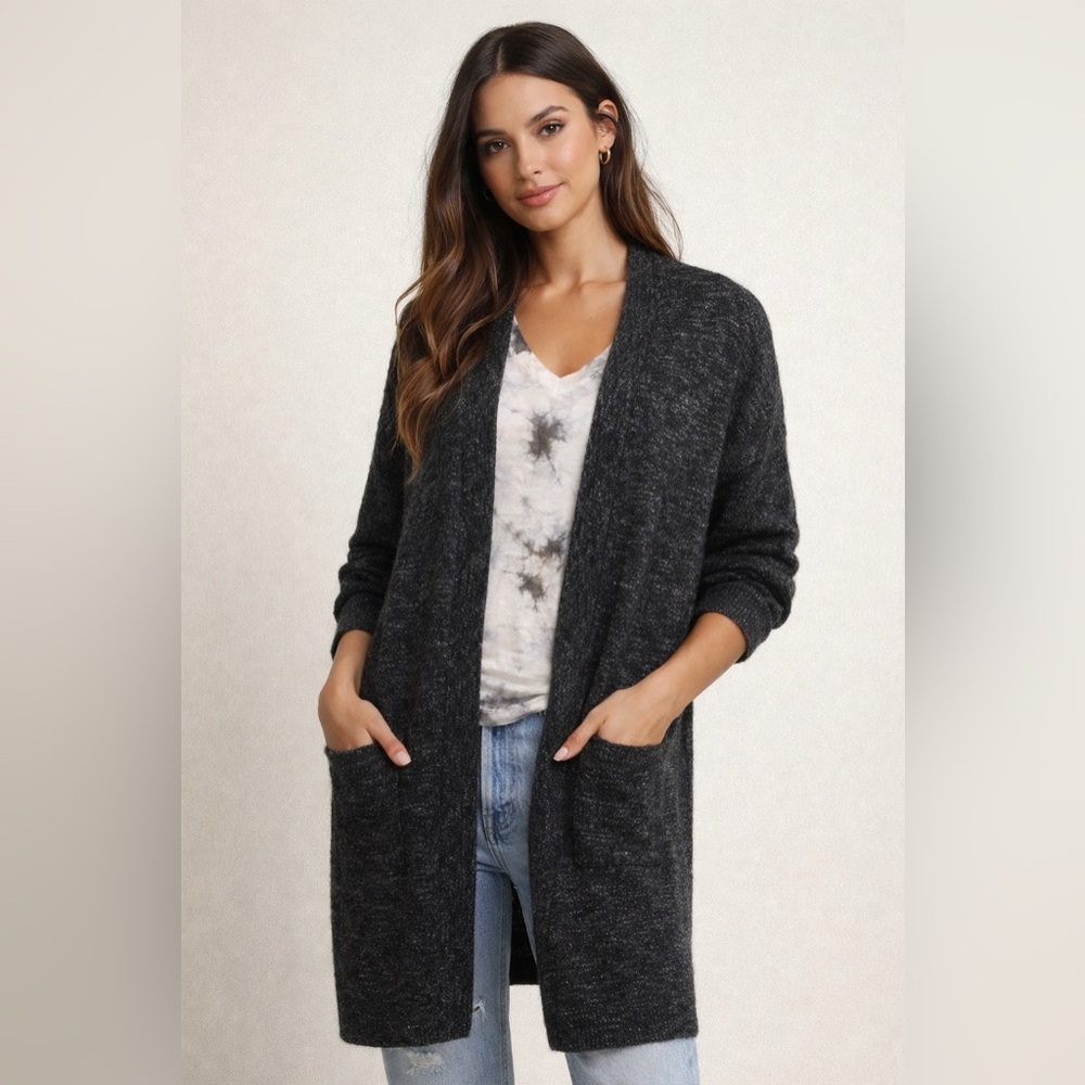 COS Black Speckled Cardigan with Pockets‎